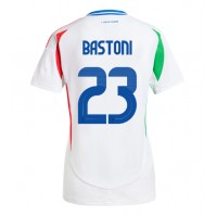 Italy Alessandro Bastoni #23 Replica Away Shirt Ladies Euro 2024 Short Sleeve
